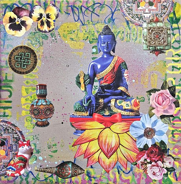 Blue Buddha-Lorette C Luzajic