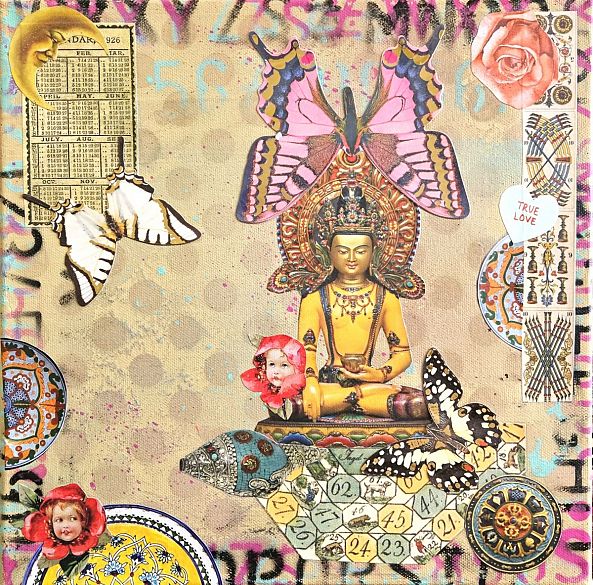 Golden Moon Buddha-Lorette C Luzajic