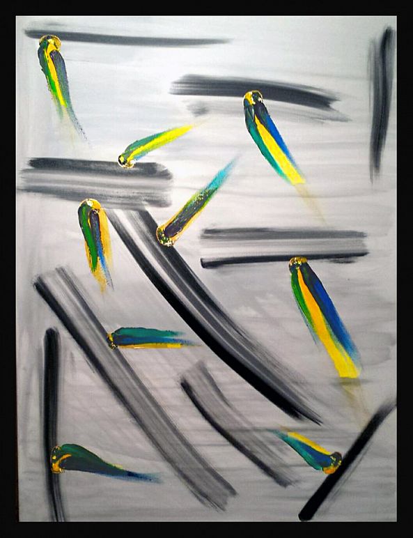 Perruches-janani peintre