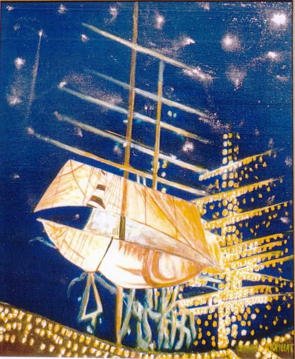 " La Cutty Sark à Bordeaux en 1990 "-marie momelat