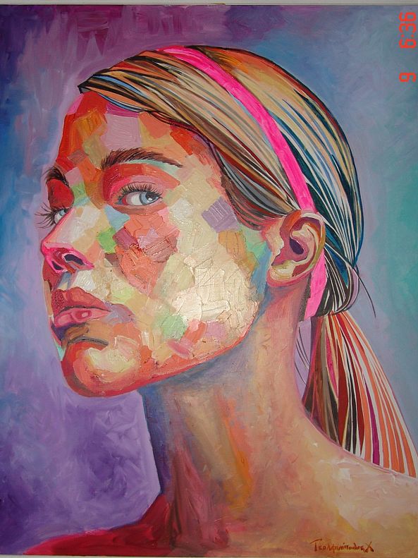 Pink ribbon on a girl-CHARALAMPOS GKOLFINOPOULOS