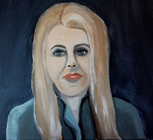 "Mary Chapin Carpenter Acrylic Portrait"-Taryn Simpson