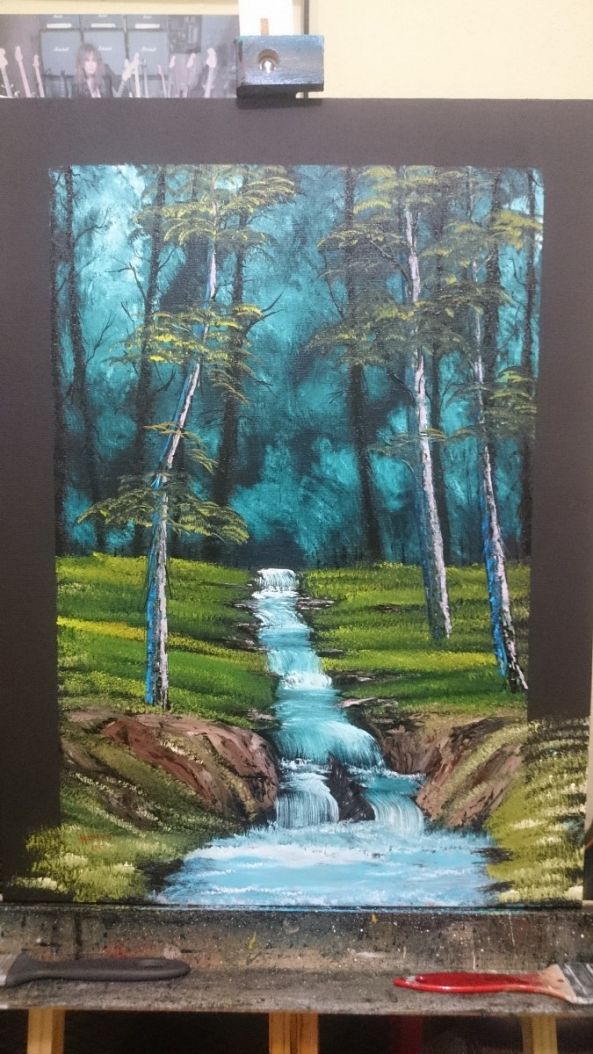 Evening Waterfall -Homero Bittencourt