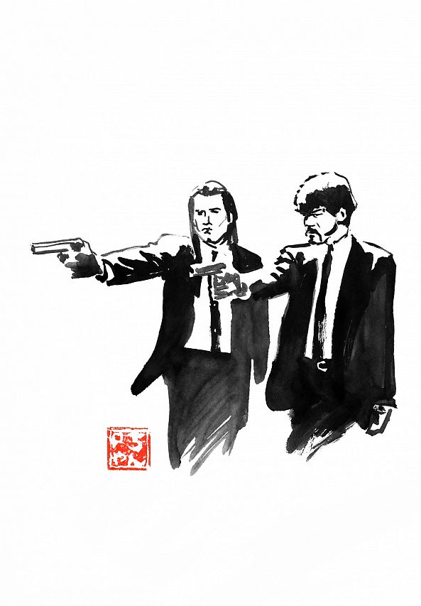 pulp fiction-pechane sumi-e