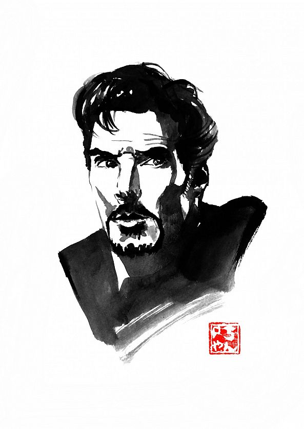 doctor strange-pechane sumi-e