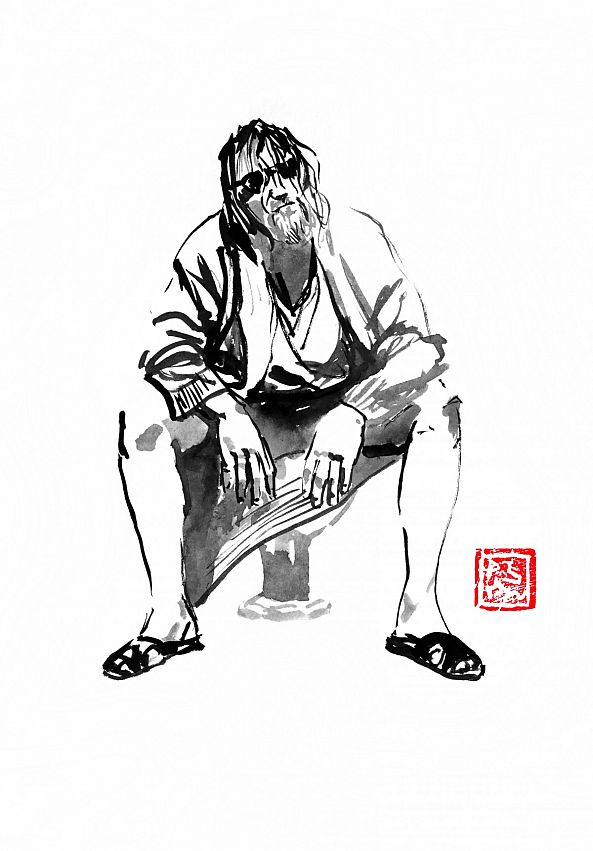 the dude 03-pechane sumi-e