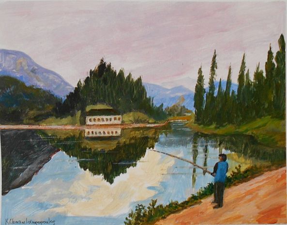 FISHING AT MOUNTAIN LAKE-Konstantinos Charalampopoulos