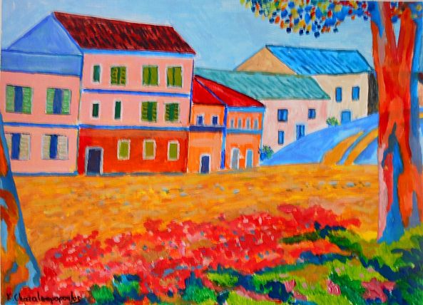 HOUSES IN OLD PARIS-Konstantinos Charalampopoulos