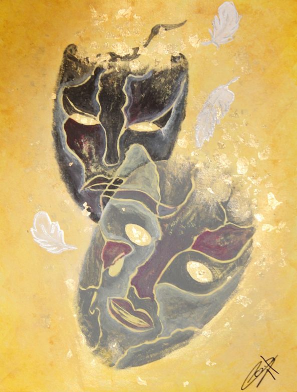 Retour à l'authenticité, dissolution des masques-Corinne  Brossier 