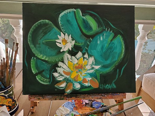 Abtract Lilies-Ligia Moya