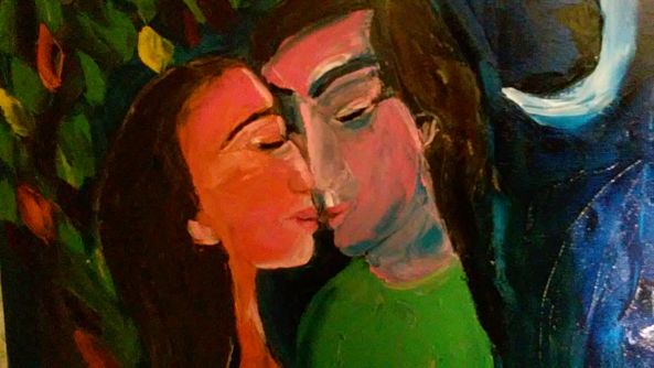 The kiss-Ligia Moya
