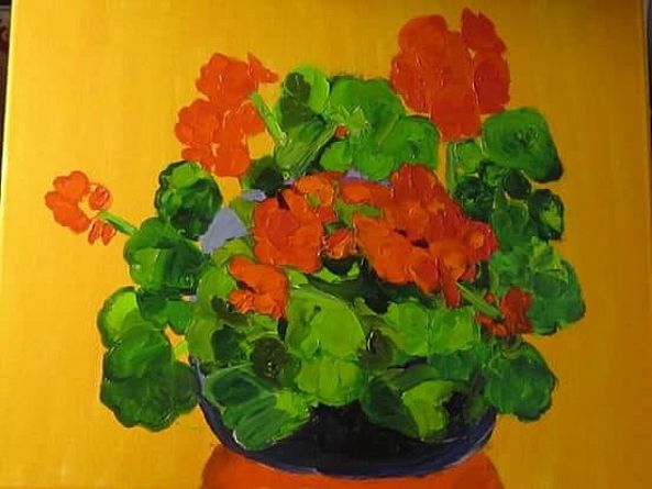 Geraniums -Ligia Moya