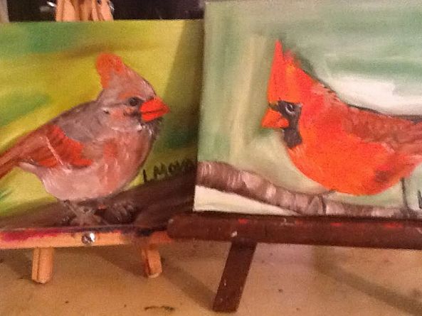 Mr and Mrs Cardinal-Ligia Moya
