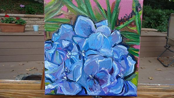 Blue hydrangea-Ligia Moya