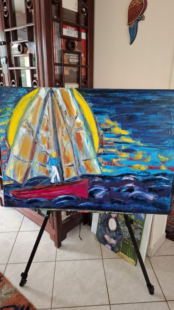 Sailing into the sun-Ligia Moya