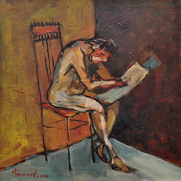 Newspaper reader-Anatolii TOMOIANU