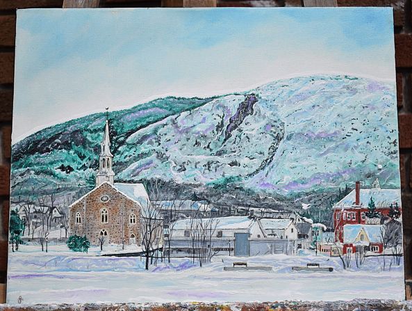 Mount Saint-Hilaire, winter-Denis Roucau