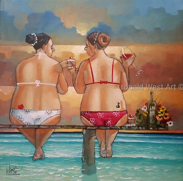 Wine friends-Ronald  West 