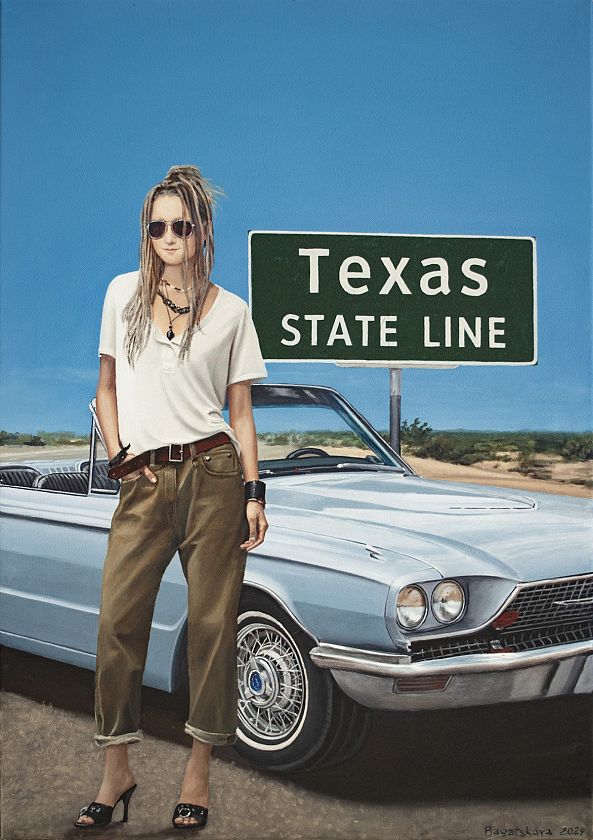 Contemporary portrait "Here Comes Texas!.."-Nataliya Bagatskaya