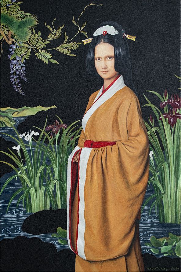 Contemporary portrait "The Silence of a Chinese Garden"-Nataliya Bagatskaya