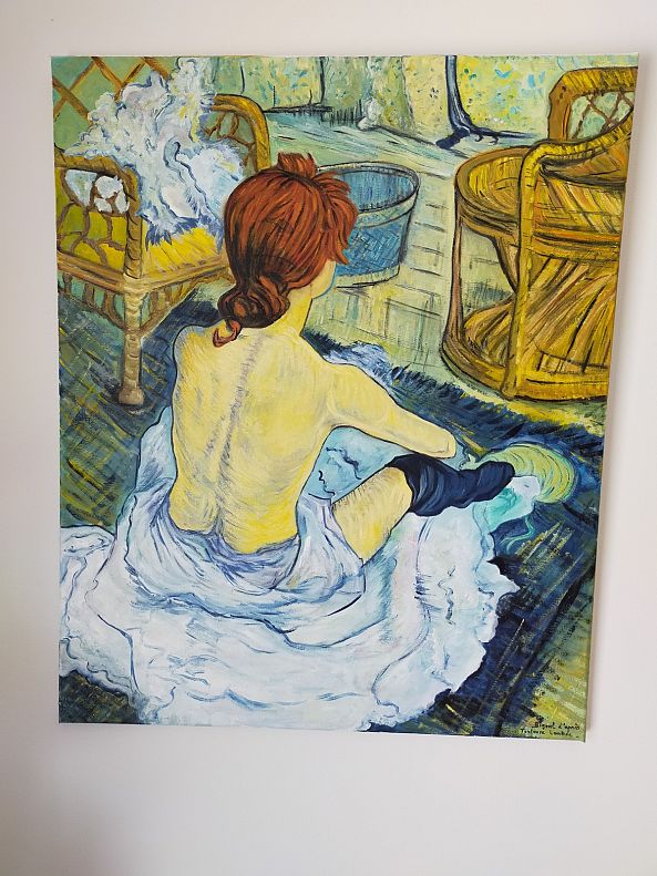 La rousse d'après Toulouse Lautrec-annick Ayoul