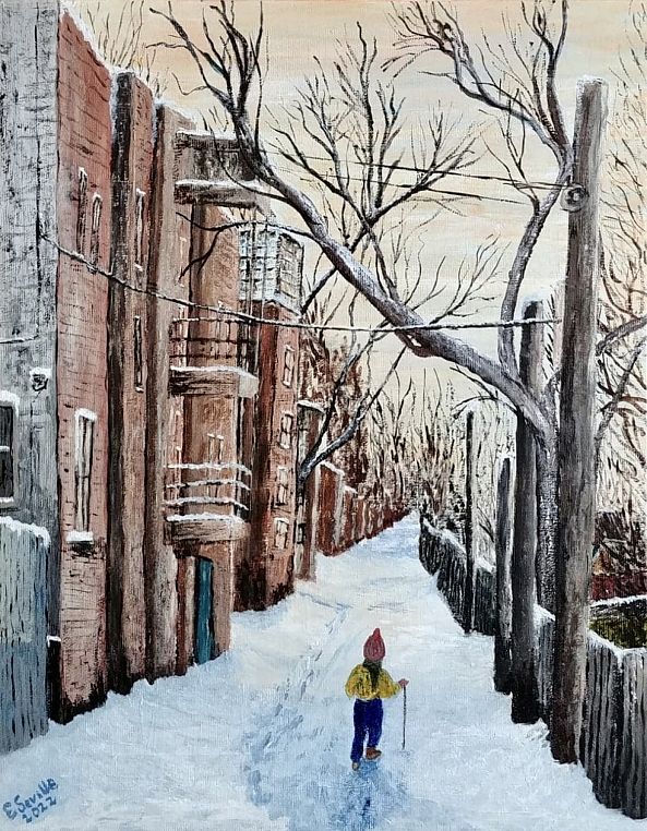 "Late Afternoon Walk", Montreal-Elizabeth  Seville-Savage