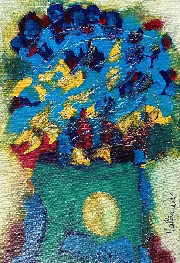 Vase aux fleurs-Alain HALTER
