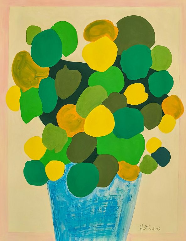 Plante à monnaie de Chine, gouache-Alain HALTER