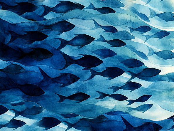 sea-world in bleu-ELIE _artiste