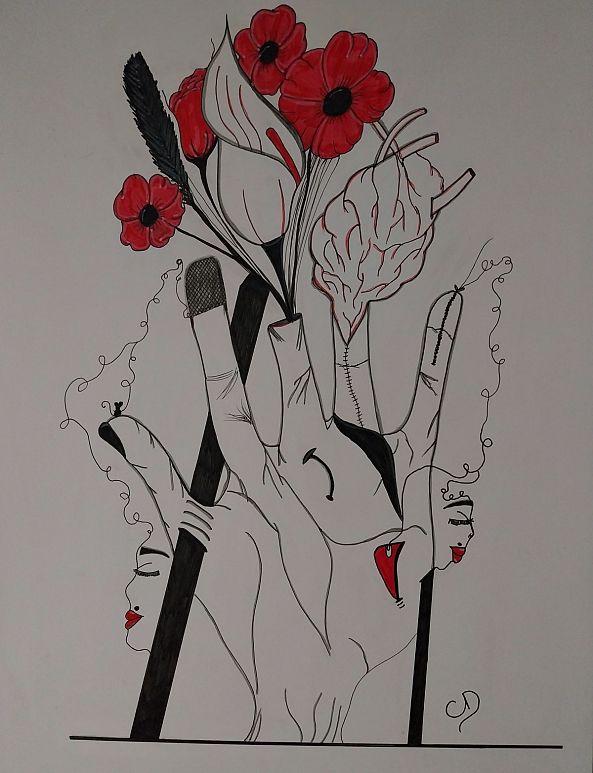 Ce qui fleurit en silence-Christine Doucet