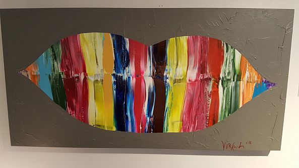 Rainbow Kiss / sold-Virgil arts