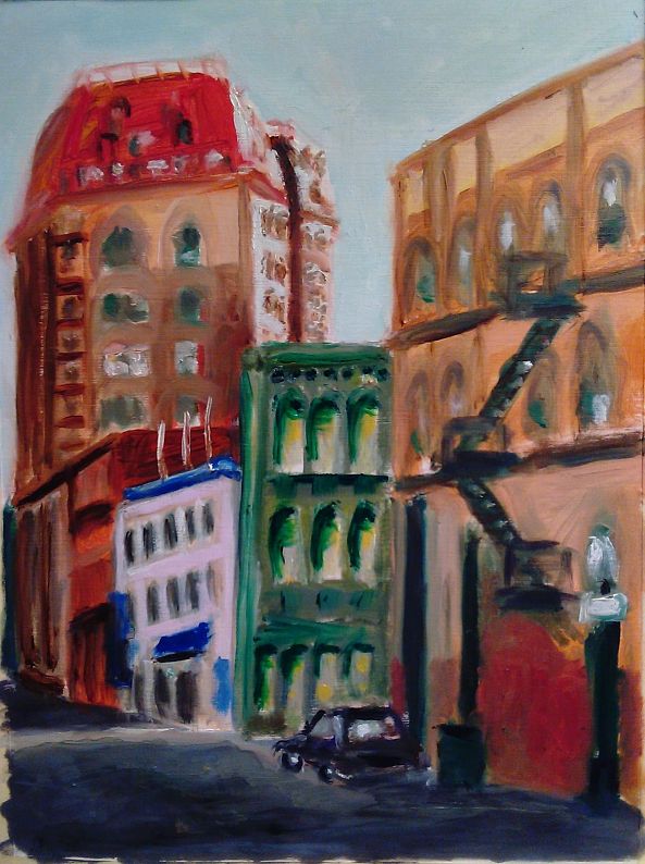 Vancouver Street Scene-Kenneth Friend