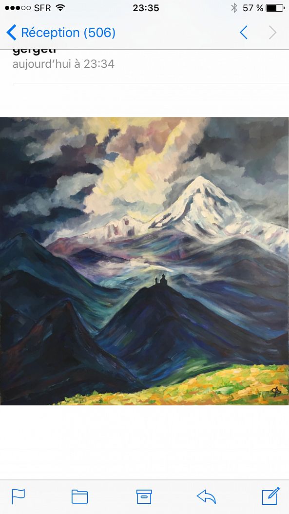 " La Trinité de Gergeti "-Tatiana Valmorin