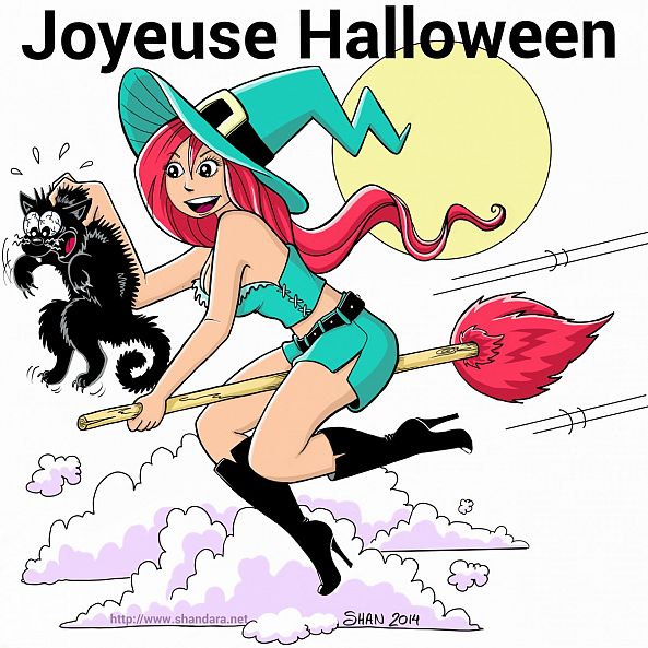 Sorcière d'Halloween-Josee Laplante