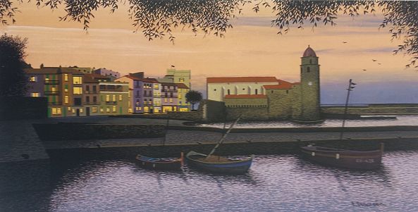 Collioure by night-Thierry Traccoën