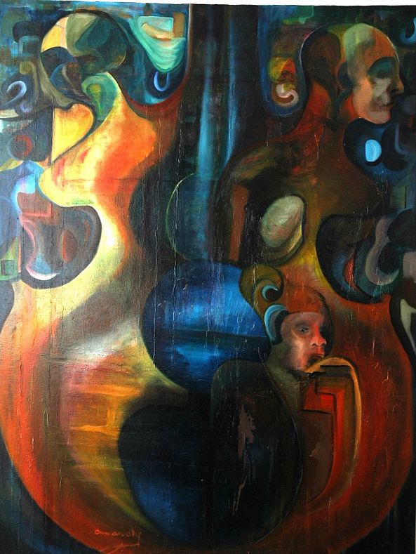 MUSICMEN-Ely Amarely-Peintre