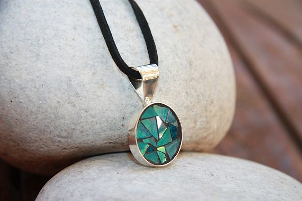 Mosaic pendant-Dimitra Colomvakou