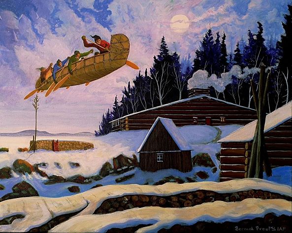 La petite virée dans la nuit du 31 décembre (chasse galerie)-Bernard Proulx